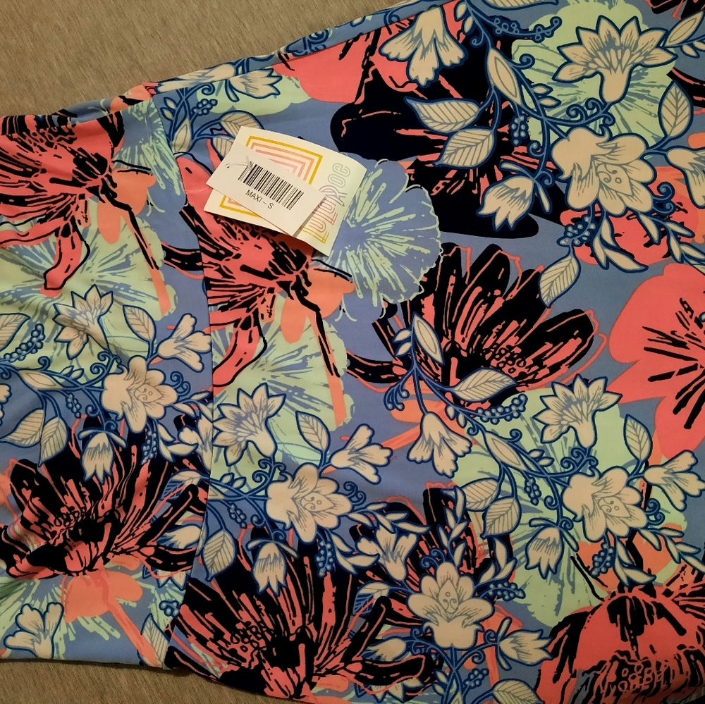 LuLaRoe Bright Floral Maxi Skirt